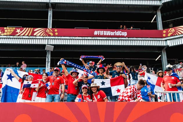 TORONTO, ON - JUNE 23: Panama supporters are seen before the FIFA World Cup, WM, Weltmeisterschaft, Fussball 2026 Group L match between Panama and Croatia on June 23, 2026, at Toronto Stadium in Toronto, ON. (Photo by Mathew Tsang Icon Sportswire) SOCCER: JUN 23 FIFA World Cup 26 Group L - Panama vs Croatia EDITORIAL USE ONLY Icon260623036