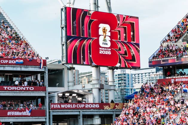 TORONTO, ON - JUNE 23: A general view of the atmosphere before the FIFA World Cup, WM, Weltmeisterschaft, Fussball 2026 Group L match between Panama and Croatia on June 23, 2026, at Toronto Stadium in Toronto, ON. (Photo by Mathew Tsang Icon Sportswire) SOCCER: JUN 23 FIFA World Cup 26 Group L - Panama vs Croatia EDITORIAL USE ONLY Icon260623037