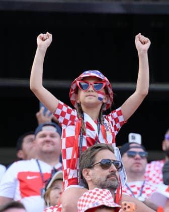 June 23, 2026, Toronto, Ontario, Canada: Fans of Team Croatia cheer before the 2026 FIFA World Cup, WM, Weltmeisterschaft, Fussball game between Panama and Croatia at Toronto Stadium. Croatia won the match 1-0. Sports News - June 23, 2026  - ZUMAv136 20260623_zsp_v136_007 Copyright: xJeffxVoganx