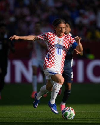 June 23, 2026, Toronto, Ontario, Canada: Ante Budimir ( 10) of Croatia moves the ball forward during the 2026 FIFA World Cup, WM, Weltmeisterschaft, Fussball game between Panama and Croatia at Toronto Stadium. Croatia won the match 1-0. Sports News - June 23, 2026  - ZUMAv136 20260623_zsp_v136_019 Copyright: xJeffxVoganx