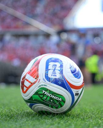 June 23, 2026, Toronto, Ontario, Canada: An official ball on the sideline during the 2026 FIFA World Cup, WM, Weltmeisterschaft, Fussball game between Panama and Croatia at Toronto Stadium. Croatia won the match 1-0. Sports News - June 23, 2026  - ZUMAv136 20260623_zsp_v136_038 Copyright: xJeffxVoganx