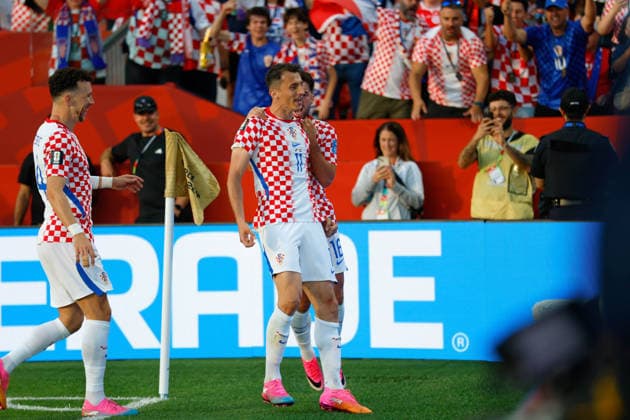 TORONTO, CANADA - JUNE 24: Croatia during the FIFA World Cup, WM, Weltmeisterschaft, Fussball group stage match between Panama and Croatia at Toronto Stadium on June 24, 2026 in Toronto, Canada. Photo by Joseph Victor Copyright: xJosephxVictorx