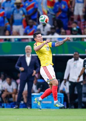 FIFA World Cup, WM, Weltmeisterschaft, Fussball 2026 COLOMBIA VS RD CONGO FIFA WORLD CUP 2026 COLOMBIA VS RD CONGO COLOMBIA VS RD CONGO 23062026 GUADALAJARA, JALISCO. Action photo of James Rodriguez (No. 10) of Colombia, during Group K game of the FIFA World Cup 2026, held at the Estadio Guadalajara at Guadalajara, Jalisco. Foto de accion de James Rodriguez (No. 10)de Colombia, durante juego del Grupo K de la Copa del Mundo 2026 de la FIFA, celebrado en el Estadio Guadalajara en Guadalajara, Jalisco. PHOTO BY IMAGENSHOP AGENCIA FOTOGRAFICA GUADALAJARA JALISCO MEXICO *** 2026 FIFA World Cup Copyright: xYOALIxMARTINEZx