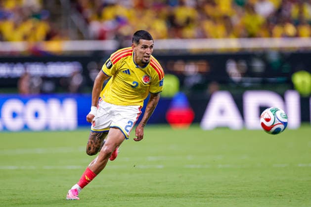 FIFA World Cup, WM, Weltmeisterschaft, Fussball 2026 COLOMBIA VS RD CONGO FIFA WORLD CUP 2026 COLOMBIA VS RD CONGO COLOMBIA VS RD CONGO 23062026 GUADALAJARA, JALISCO. Action photo of Daniel Munoz (No. 2) of Colombia, during Group K game of the FIFA World Cup 2026, held at the Estadio Guadalajara at Guadalajara, Jalisco. Foto de accion de Daniel Munoz (No. 2) de Colombia, durante juego del Grupo K de la Copa del Mundo 2026 de la FIFA, celebrado en el Estadio Guadalajara en Guadalajara, Jalisco. PHOTO BY IMAGENSHOP AGENCIA FOTOGRAFICA GUADALAJARA JALISCO MEXICO *** 2026 FIFA World Cup Copyright: xYOALIxMARTINEZx