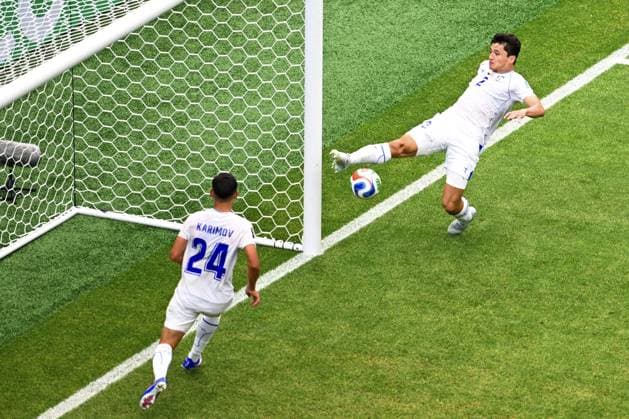 Abdukodir Khusanov (UZB), JUNE 23, 2026 - Football Soccer : FIFA World Cup, WM, Weltmeisterschaft, Fussball 2026 Group K match between Portugal - Uzbekistan at Houston Stadium in Houston, Texas, USA.  aflo_335493009 KenjiroxMatsuox