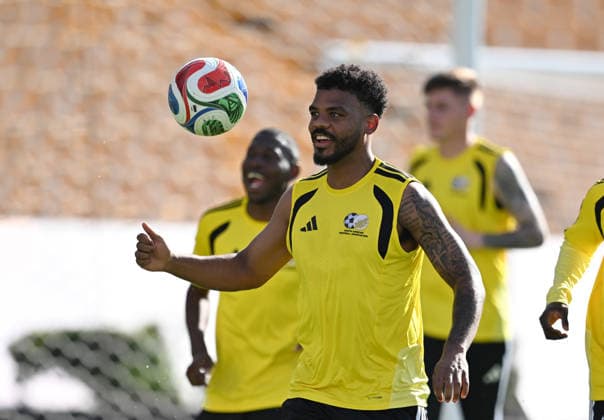 (260624) -- MONTERREY, June 24, 2026 -- Lyle Foster of South Africa attends a training session at the 2026 FIFA World Cup, WM, Weltmeisterschaft, Fussball in Monterrey, Mexico, on June 23, 2026. ) (SP)MEXICO-MONTERREY-FOOTBALL-FIFA WORLD CUP-TRAINING-SOUTH AFRICA WuxWei 