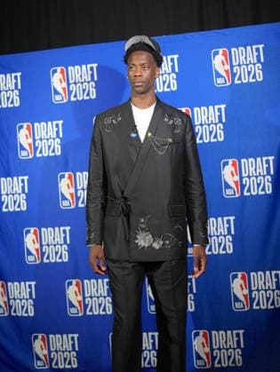 The 2026 NBA, Basketball Herren, USA Draft completed its first round NEW YORK, UNITED STATES - JUNE 23: AJ Dybantsa talks to press after being selected by The Washington Wizards with No. 1 overall in the 2026 NBA Draft at Barclays Center in Brooklyn, New York City, U.S., on June 23, 2026. Selcuk Acar Anadolu New York United States. Editorial use only. Please get in touch for any other usage.  Copyright: x2026xAnadoluxSelcukxAcarx