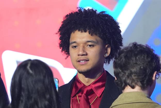 The 2026 NBA, Basketball Herren, USA Draft completed its first round NEW YORK, UNITED STATES - JUNE 23: The Milwaukee Bucks select Brayden Burries, No. 10 overall in the 2026 NBA Draft at Barclays Center in Brooklyn, New York City, U.S., on June 23, 2026. Selcuk Acar Anadolu New York United States. Editorial use only. Please get in touch for any other usage.  Copyright: x2026xAnadoluxSelcukxAcarx