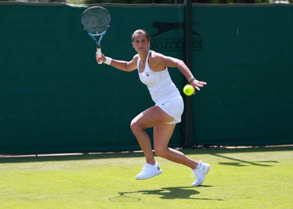 Alice Rame (FRA), Damen Einzel, Ladies Singles, Qualifikation, Wimbledon Tennis - Wimbledon 2026 - Grand Slam ITF ATP, Tennis Herren WTA, Tennis Damen - AELTC - London - - Great Britain - 23 June 2026. *** Alice Rame (FRA), Womens Singles, Qualifying, Wimbledon Tennis, Wimbledon 2026, Grand Slam, ITF, ATP, WTA, AELTC, London, Great Britain, June 23, 2026,detected_source_language Copyright: xJuergenxHasenkopfx