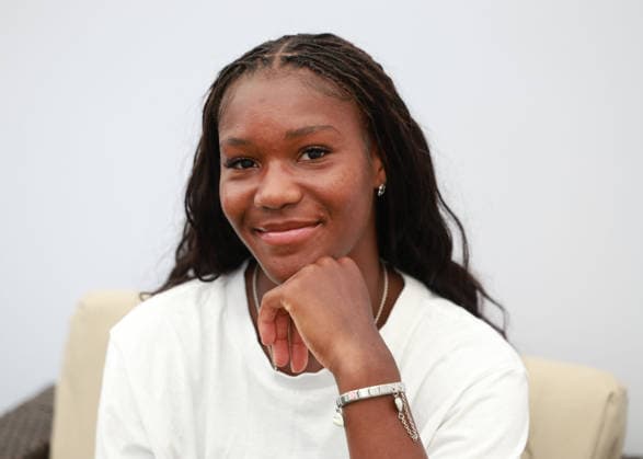 Noma Noha Akugue (GER), Pressekonferenz, Portrait, Portraet, Damen Einzel, Ladies Singles, Qualifikation, Wimbledon Tennis - Wimbledon 2026 - Grand Slam ITF ATP, Tennis Herren WTA, Tennis Damen - AELTC - London - - Great Britain - 23 June 2026. *** Noma Noha Akugue GER, Press Conference, Portrait, Ladies Singles, Qualifying, Wimbledon Tennis, Wimbledon 2026, Grand Slam, ITF, ATP, WTA, AELTC, London, Great Britain, June 23, 2026,detected_source_language Copyright: xJuergenxHasenkopfx