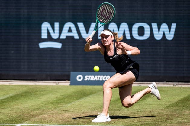 BAD HOMBURG, GERMANY - JUNE 24: Ekaterina Alexandrova during the Bad Homburg Open powered by Solarwatt Singles match between Ekaterina Alexandrova vs Mirra Andreeva at Kurpark Bad Homburg on June 24, 2026 in Bad Homburg, Germany. Hessen Germany Copyright: xSteffiexWunderlx