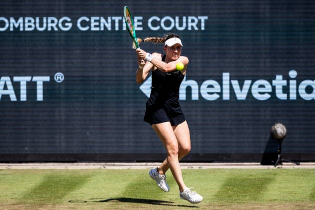 BAD HOMBURG, GERMANY - JUNE 24: Ekaterina Alexandrova during the Bad Homburg Open powered by Solarwatt Singles match between Ekaterina Alexandrova vs Mirra Andreeva at Kurpark Bad Homburg on June 24, 2026 in Bad Homburg, Germany. Hessen Germany Copyright: xSteffiexWunderlx