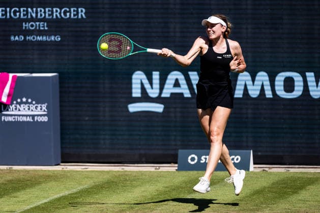 BAD HOMBURG, GERMANY - JUNE 24: Ekaterina Alexandrova during the Bad Homburg Open powered by Solarwatt Singles match between Ekaterina Alexandrova vs Mirra Andreeva at Kurpark Bad Homburg on June 24, 2026 in Bad Homburg, Germany. Hessen Germany Copyright: xSteffiexWunderlx