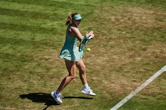 June 24, 2026, Bad Homburg, Hessen, Germany: Mirra Andreeva returns with forehand to Ekaterina Alexandrova during the BAD HOMBURG OPEN powered by SOLARWATTT- WTA500 - Womens Tennis, 24.6.2026 in Bad Homburg (Tennis-Club Bad Homburg), Germany - Photo: Tennis 2026: Bad Hombug Open - WTA500: ALEXANDROVA 6:3 6:4 ANDREEVA  - ZUMAs343 20260624_zsp_s343_037 Copyright: xMathiasxSchulzx