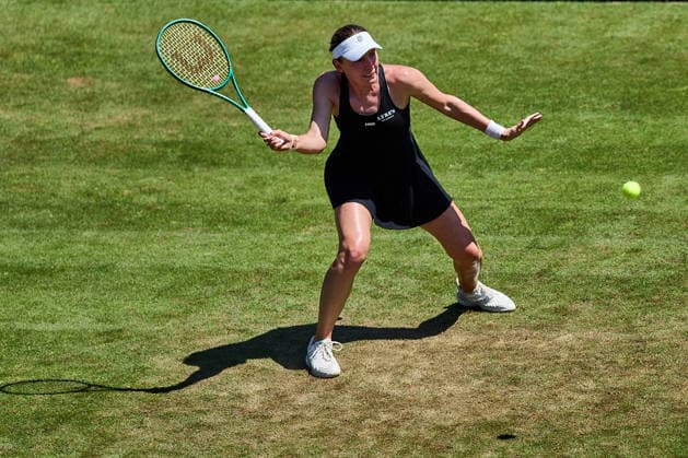 June 24, 2026, Bad Homburg, Hessen, Germany: Ekaterina Alexandrova returns with forehand to Mirra Andreeva during the BAD HOMBURG OPEN powered by SOLARWATTT- WTA500 - Womens Tennis, 24.6.2026 in Bad Homburg (Tennis-Club Bad Homburg), Germany - Photo: Tennis 2026: Bad Hombug Open - WTA500: ALEXANDROVA 6:3 6:4 ANDREEVA  - ZUMAs343 20260624_zsp_s343_034 Copyright: xMathiasxSchulzx
