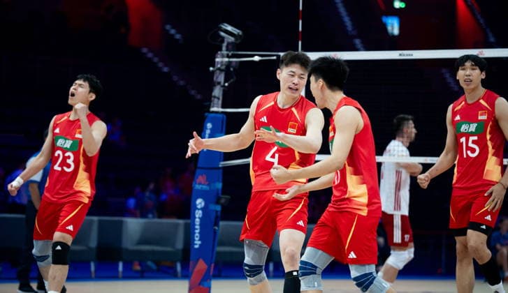 GLIWICE 24.06.2026 SIATKOWKA LIGA NARODOW MEZCZYZN MECZ CHINY TURCJA --- VNL FIVB MENS VOLLEYBALL NATIONS LEAGUE MATCH CHINA VS TURKIYE NZ LEI LI FOT. MARCIN GOLBA NEWSPIX.PL NEWSPIX.PL --- newspix.pl POLAND OUT! 