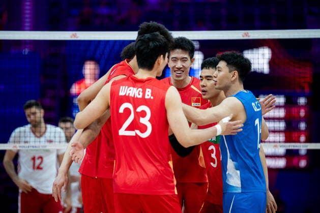 GLIWICE 24.06.2026 SIATKOWKA LIGA NARODOW MEZCZYZN MECZ CHINY TURCJA --- VNL FIVB MENS VOLLEYBALL NATIONS LEAGUE MATCH CHINA VS TURKIYE NZ REPREZENTACJA CHIN FOT. MARCIN GOLBA NEWSPIX.PL NEWSPIX.PL --- newspix.pl POLAND OUT! 