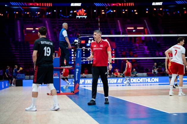 GLIWICE 24.06.2026 SIATKOWKA LIGA NARODOW MEZCZYZN MECZ CHINY TURCJA --- VNL FIVB MENS VOLLEYBALL NATIONS LEAGUE MATCH CHINA VS TURKIYE NZ SLOBODAN KOVAC FOT. MARCIN GOLBA NEWSPIX.PL NEWSPIX.PL --- newspix.pl POLAND OUT! 