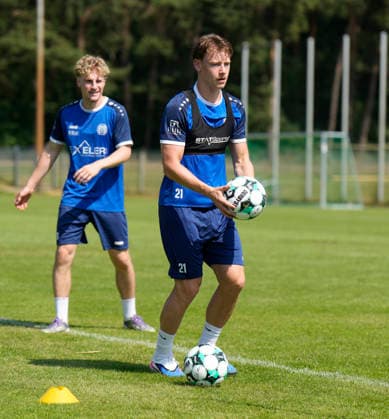24.06.2026, Trainingsplatz, Meppen, GER, Fußball, 3. Liga: Trainingsauftakt des SV Meppen, Ols Backhaus (SV Meppen 21) DFL REGULATIONS PROHIBIT ANY USE OF PHOTOGRAPHS AS IMAGE SEQUENCES AND OR QUASI-VIDEO. Meppen Niedersachsen Deutschland Trainingsplatz *** June 24, 2026, Training Field, Meppen, GER, Soccer, 3rd Division