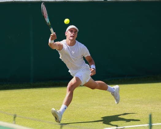 Tom Gentzsch (GER), Herren Einzel, Men s Singles, Qualifikation, Wimbledon Tennis - Wimbledon 2026 - Grand Slam ITF ATP, Tennis Herren WTA, Tennis Damen - AELTC - London - - Great Britain - 24 June 2026. *** Tom Gentzsch GER, Mens Singles, Qualifying, Wimbledon Tennis, Wimbledon 2026, Grand Slam, ITF, ATP, WTA, AELTC, London, Great Britain, June 24, 2026,detected_source_language Copyright: xJuergenxHasenkopfx
