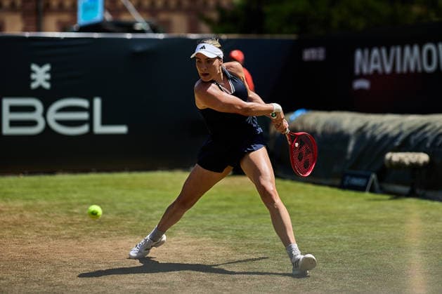 June 24, 2026, Bad Homburg, Hessen, Germany: Elena-Gabriela Ruse of Romania returns with backhand to Anna Kalinskaya during the BAD HOMBURG OPEN powered by SOLARWATTT- WTA500 - Womens Tennis, 24.6.2026 in Bad Homburg (Tennis-Club Bad Homburg), Germany - Photo: Tennis 2026: Bad Hombug Open - WTA500: RUSE 7:5 6:2 KALINSKAYA  - ZUMAs343 20260624_zsp_s343_068 Copyright: xMathiasxSchulzx