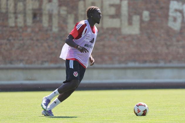 23 Fousseny Doumba (Energie Cottbus) Fussball 2. Liga 2026 2027 FC Energie Cottbus - Trainingsauftakt *** 23 Fousseny Doumba, Energie Cottbus, Soccer, 2nd Division, 2026–2027, FC Energie Cottbus, Start of Training