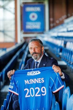 Rangers new manager Derek McInnes. Derek McInnes press conference, PK, Pressekonferenz William Hill Scottish Premiership, Football, Ibrox Stadium, Glasgow, Scotland - 24 Jun 2026Glasgow Ibrox Stadium United Kingdom EDITORIAL USE ONLY No use with unauthorised audio, video, data, fixture lists, club league logos or live services. Online in-match use limited to 120 images, no video emulation. No use in betting, games or single club league player publications.  Copyright: xRobertxPerry Shutterstockx 16957748i