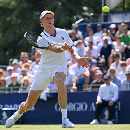 Jannik Sinner on his way to victory over Cameron Norrie during the Giorgio Armani Tennis Classic at the Hurlingham Club, London, UK on 24 June 2026. Copyright: xPhilxHutchinsonx 45160008