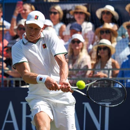 Jannik Sinner on his way to victory over Cameron Norrie during the Giorgio Armani Tennis Classic at the Hurlingham Club, London, UK on 24 June 2026. Copyright: xPhilxHutchinsonx 45160014