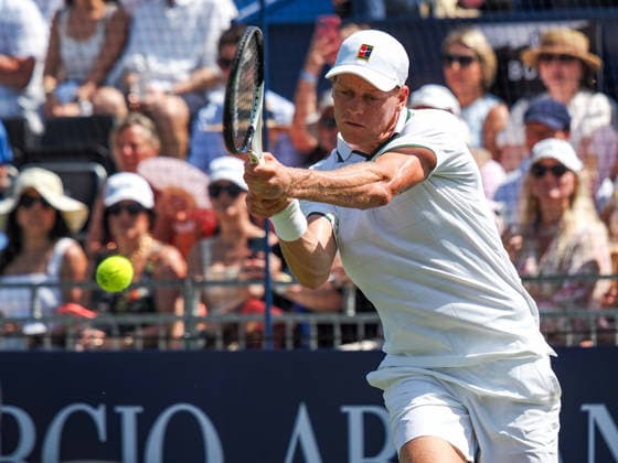 Jannik Sinner on his way to victory over Cameron Norrie during the Giorgio Armani Tennis Classic at the Hurlingham Club, London, UK on 24 June 2026. Copyright: xPhilxHutchinsonx 45160017