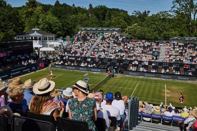June 24, 2026, Bad Homburg, Hessen, Germany: Impressions general view during the Match of Iga Swiatek vs Emma Navarro during the BAD HOMBURG OPEN powered by SOLARWATTT- WTA500 - Womens Tennis, 24.6.2026 in Bad Homburg (Tennis-Club Bad Homburg), Germany - Photo: Tennis 2026: Bad Hombug Open - WTA500: NAVARO Vs SWIATEK  - ZUMAs343 20260624_zsp_s343_078 Copyright: xMathiasxSchulzx