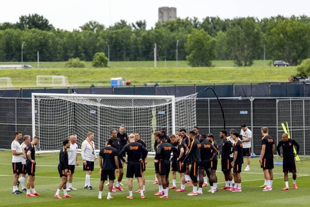 KANSAS CITY - The Dutch national team, Nationalteam squad during a training session at the KC Current Training Facility on June 24, 2026, in Kansas City. The Dutch team is preparing for the match against Tunisia at the FIFA World Cup, WM, Weltmeisterschaft, Fussball KOEN VAN WEEL ANP xVIxANPxSportx xxANPxIVx 561852947 originalFilename: 561852947.jpg