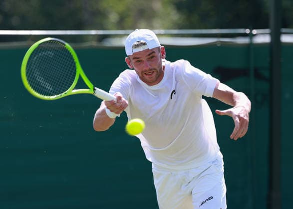 Jerome Kim (SUI), Herren Einzel, Men s Singles, Qualifikation, Wimbledon Tennis - Wimbledon 2026 - Grand Slam ITF ATP, Tennis Herren WTA, Tennis Damen - AELTC - London - - Great Britain - 24 June 2026. *** Jerome Kim SUI, Men s Singles, Qualifying, Wimbledon Tennis, Wimbledon 2026, Grand Slam, ITF, ATP, WTA, AELTC, London, Great Britain, June 24, 2026 Copyright: xJuergenxHasenkopfx