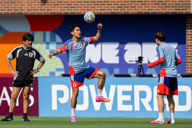 260624 Tsuyoshi Watanabe of the Japanese national football team at a training session during day 14 of the FIFA World Cup, WM, Weltmeisterschaft, Fussball 2026 on June 24, 2026 in Dallas. Photo: Petter Arvidson BILDBYRAN kod PA PA1252 fotboll football soccer fotball vm fotbolls-vm fotball-vm fotbolls-vm 2026 fifa world cup 2026 träning practice training day 14 bbeng japan *** 260624 Tsuyoshi Watanabe of the Japanese national soccer team at a training session on day 14 of the 2026 FIFA World Cup on June 24, 2026 in Dallas. Photo by Petter Arvidson, BILDBYRAN. Code: PA PA1252. soccer, football, soccer World Cup, 2026 FIFA World Cup, training, Day 14, BBENG, Japan  Copyright: PETTERxARVIDSON BB260624PA002