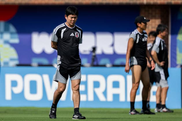 260624 Head coach Hajime Moriyasu of the Japanese national football team at a training session during day 14 of the FIFA World Cup, WM, Weltmeisterschaft, Fussball 2026 on June 24, 2026 in Dallas. Photo: Petter Arvidson BILDBYRAN kod PA PA1252 fotboll football soccer fotball vm fotbolls-vm fotball-vm fotbolls-vm 2026 fifa world cup 2026 träning practice training day 14 bbeng japan *** 260624 Head coach Hajime Moriyasu of the Japanese national soccer team at a training session on day 14 of the 2026 FIFA World Cup on June 24, 2026 in Dallas. Photo by Petter Arvidson, BILDBYRAN. Code: PA PA1252. soccer, football, soccer World Cup, 2026 FIFA World Cup, training, Day 14, BBENG, Japan  Copyright: PETTERxARVIDSON BB260624PA009