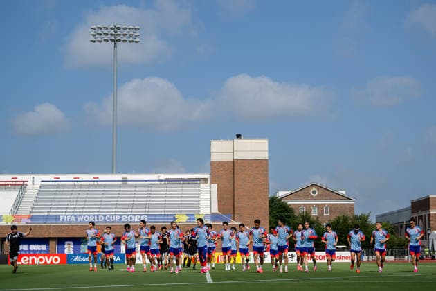 260624 Players of the Japanese national football team at a training session during day 14 of the FIFA World Cup, WM, Weltmeisterschaft, Fussball 2026 on June 24, 2026 in Dallas. Photo: Petter Arvidson BILDBYRAN kod PA PA1252 fotboll football soccer fotball vm fotbolls-vm fotball-vm fotbolls-vm 2026 fifa world cup 2026 träning practice training day 14 bbeng japan *** 260624 Players of the Japanese national soccer team at a training session on Day 14 of the 2026 FIFA World Cup on June 24, 2026 in Dallas. Photo by Petter Arvidson, BILDBYRAN, code PA PA1252 soccer football soccer World Cup 2026 FIFA World Cup 2026 training practice day 14 BBENG Japan  Copyright: PETTERxARVIDSON BB260624PA013