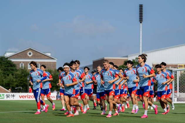 260624 Players of the Japanese national football team at a training session during day 14 of the FIFA World Cup, WM, Weltmeisterschaft, Fussball 2026 on June 24, 2026 in Dallas. Photo: Petter Arvidson BILDBYRAN kod PA PA1252 fotboll football soccer fotball vm fotbolls-vm fotball-vm fotbolls-vm 2026 fifa world cup 2026 träning practice training day 14 bbeng japan *** 260624 Players of the Japanese national soccer team at a training session on Day 14 of the 2026 FIFA World Cup on June 24, 2026 in Dallas. Photo by Petter Arvidson, BILDBYRAN. Code: PA PA1252. soccer, football, soccer World Cup, 2026 FIFA World Cup, training, Day 14, BBENG, Japan  Copyright: PETTERxARVIDSON BB260624PA017