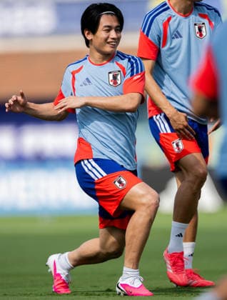 260624 Ayase Ueda of the Japanese national football team at a training session during day 14 of the FIFA World Cup, WM, Weltmeisterschaft, Fussball 2026 on June 24, 2026 in Dallas. Photo: Petter Arvidson BILDBYRAN kod PA PA1252 fotboll football soccer fotball vm fotbolls-vm fotball-vm fotbolls-vm 2026 fifa world cup 2026 träning practice training day 14 bbeng japan *** 260624 Ayase Ueda of the Japanese national soccer team at a training session on day 14 of the 2026 FIFA World Cup on June 24, 2026 in Dallas. Photo by Petter Arvidson, BILDBYRAN. Code: PA PA1252. soccer, football, soccer World Cup, FIFA World Cup 2026, training, Day 14, BBENG, Japan  Copyright: PETTERxARVIDSON BB260624PA018