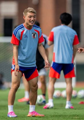 260624 Ritsu Doan of the Japanese national football team at a training session during day 14 of the FIFA World Cup, WM, Weltmeisterschaft, Fussball 2026 on June 24, 2026 in Dallas. Photo: Petter Arvidson BILDBYRAN kod PA PA1252 fotboll football soccer fotball vm fotbolls-vm fotball-vm fotbolls-vm 2026 fifa world cup 2026 träning practice training day 14 bbeng japan *** 260624 Ritsu Doan of the Japanese national soccer team at a training session on day 14 of the 2026 FIFA World Cup on June 24, 2026 in Dallas. Photo by Petter Arvidson, BILDBYRAN, code PA PA1252 soccer football soccer World Cup soccer World Cup 2026 FIFA World Cup 2026 training practice training day 14 BBENG Japan  Copyright: PETTERxARVIDSON BB260624PA022