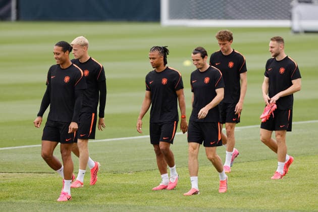 Netherlands players take part in a training session in Kansas City, United States, 24 June 2026. Netherlands will face Tunisia in their 2026 FIFA World Cup, WM, Weltmeisterschaft, Fussball Group F soccer match on 26 June. 2026 FIFA World Cup - Group F - Netherlands training session !ACHTUNG: NUR REDAKTIONELLE NUTZUNG!  Copyright: xJUANxIGNACIOxRONCORONIx GRAF5229 20260624-55020696341_1