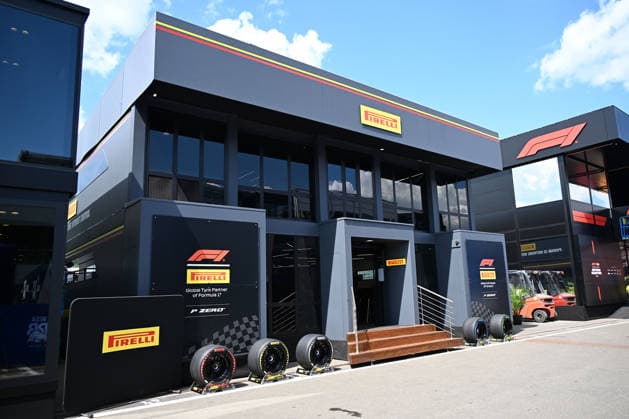 24.06.2026, xsvx, Motorsport FIA Formel 1, Grand Prix von Österreich v.l. Symbolfoto, Symbolbild Reifen Pirelli Logo Wappen Schriftzug (FIA REGULATIONS PROHIBIT ANY USE OF PHOTOGRAPHS as IMAGE SEQUENCES and or QUASI-VIDEO) Zeltweg-Spielberg *** June 24, 2026, xsvx, Motorsport FIA Formula 1, Austrian Grand Prix v l Stock photo, stock image Pirelli tires logo coat of arms lettering FIA REGULATIONS PROHIBIT ANY USE OF PHOTOGRAPHS as IMAGE SEQUENCES and or QUASI-VIDEO Zeltweg Spielberg
