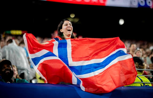 New York New Jersey, USA 22nd Jun 2026. Norway Fan Norway - Senegal World Cup Norwegen - Senegal 22.06.2026 *** New York, New Jersey, USA, June 22, 2026; Norway vs. Senegal World Cup; Norway vs. Senegal, June 22, 2026