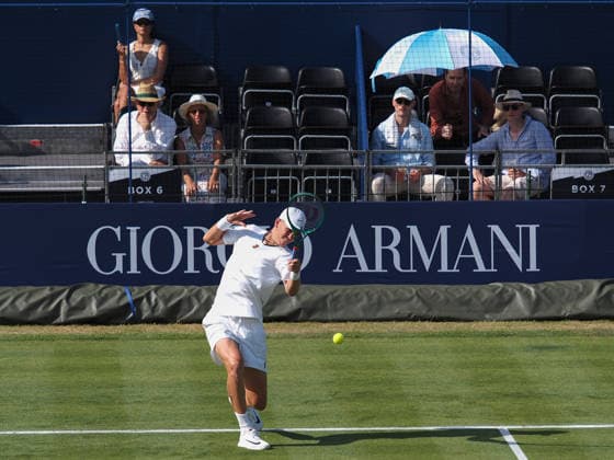 Martin Damm during the ATP, Tennis Herren Exho Singles Martin Damm vs Karen Khachanov during the Giorgio Armani Tennis Classic at the Hurlingham Club, London, UK on 24 June 2026. Copyright: xPhilxHutchinsonx 45160030