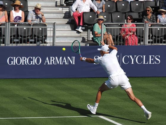 Martin Damm during the ATP, Tennis Herren Exho Singles Martin Damm vs Karen Khachanov during the Giorgio Armani Tennis Classic at the Hurlingham Club, London, UK on 24 June 2026. Copyright: xPhilxHutchinsonx 45160035