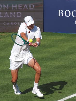 Martin Damm during the ATP, Tennis Herren Exho Singles Martin Damm vs Karen Khachanov during the Giorgio Armani Tennis Classic at the Hurlingham Club, London, UK on 24 June 2026. Copyright: xPhilxHutchinsonx 45160036