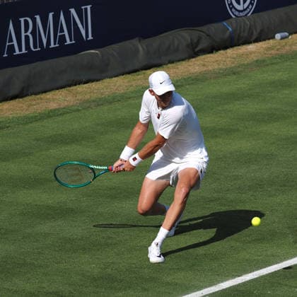 Martin Damm during the ATP, Tennis Herren Exho Singles Martin Damm vs Karen Khachanov during the Giorgio Armani Tennis Classic at the Hurlingham Club, London, UK on 24 June 2026. Copyright: xPhilxHutchinsonx 45160037