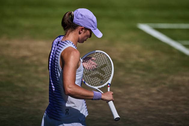 June 24, 2026, Bad Homburg, Hessen, Germany: Iga Swiatek of Poland on Court during her Match against Emma Navarro of United States during the BAD HOMBURG OPEN powered by SOLARWATTT- WTA500 - Womens Tennis, 24.6.2026 in Bad Homburg (Tennis-Club Bad Homburg), Germany - Photo: Tennis 2026: Bad Hombug Open - WTA500: NAVARO 7:5 2:6 6:3 SWIATEK  - ZUMAs343 20260624_zsp_s343_134 Copyright: xMathiasxSchulzx