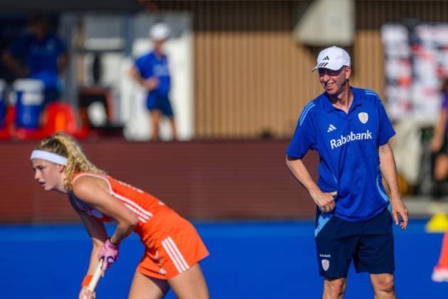 WAVER, 24-06-2026, Belfius Hockey Arena, FIH Hockey Pro League Women, Season 2025-2026. Raoul Ehren during the warm-up of the game Australia - Netherlands (women). Australia - Netherlands (women)  x204615115x Copyright:
