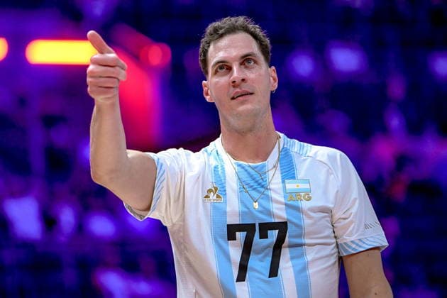 GLIWICE 24.06.2026 MECZ SIATKARSKA LIGA NARODOW 2026 PILKA SIATKOWA --- FIVB VOLLEYBALL NATIONS LEAGUE MATCH: ARGENTYNA - NIEMCY --- ARGENTINA - GERMANY N Z MATIAS GIRAUDO FOT.PAWEL PIOTROWSKI 400MM.PL NEWSPIX.PL --- newspix.pl 