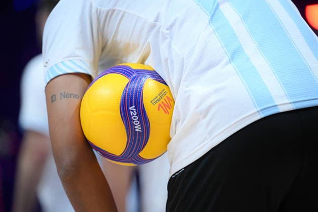 GLIWICE 24.06.2026 MECZ SIATKARSKA LIGA NARODOW 2026 PILKA SIATKOWA --- FIVB VOLLEYBALL NATIONS LEAGUE MATCH: ARGENTYNA - NIEMCY --- ARGENTINA - GERMANY N Z PILKA MIKASA VNL 2026 REKLAMA FOT.PAWEL PIOTROWSKI 400MM.PL NEWSPIX.PL --- newspix.pl 